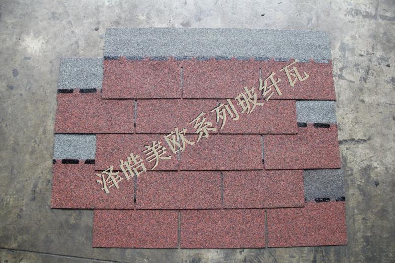 澤皓單層棗褐紅瀝青瓦