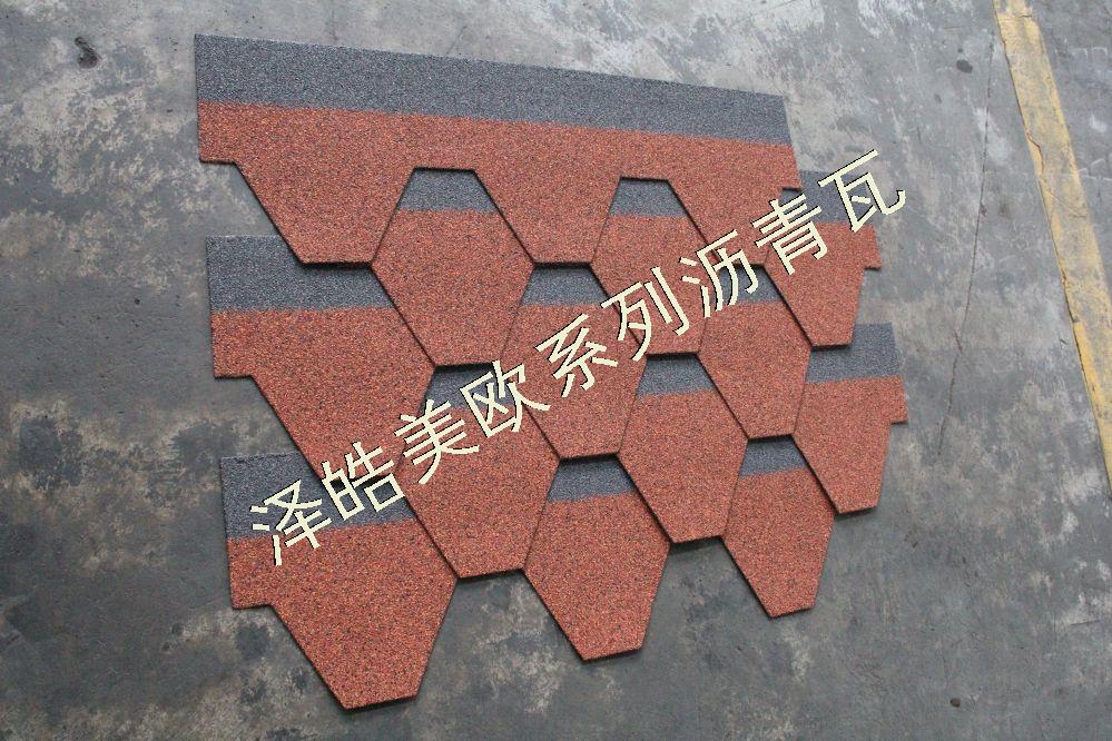 澤皓馬賽克中國(guó)紅瀝青瓦06